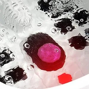 Foot bubble bath with massage and heating function |Foldable foot massager |Remote control |Heat function |Foot reflex zones massage |Timer |Foot bath with 16 Shiatsu rolls (black) - Fußbadewanne