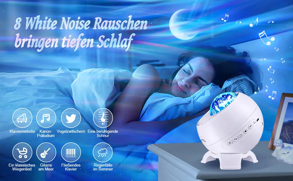 Sternen sky Projector Kinder 180-light modes Northern Light Projector Star Heaven Projector 8 White Noise Galaxy Projector Star Projector Bluetooth Night Star Heaven Aurora Northern Lights Projector - Sternenhimmel Projektor Kinder Sternenhimmel Projektor Kinder Sternenhimmel Projektor Kinder