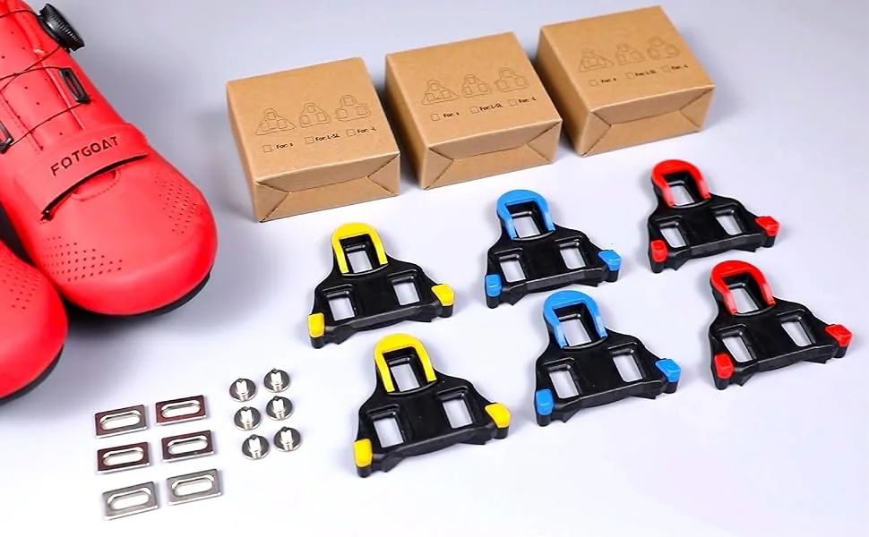 Bicycle shoes Cleats Compatible with Shimano Pedale Cycling Cleat Compatible with SPD SL Pedals Delta Clips (0/2/6 degrees Float) SH10 SH12 SH10 (0 degrees Float) - product information 6