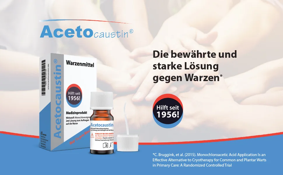 Acetocaustin solution |Warizers |Painless |Children from 4 years |Wart treatment for hands and feet |2ml wart remover |Remove warts - header_2