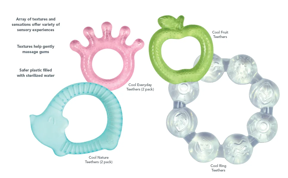 Green Sprouts Cooling Teether 3+ Months Purple Grape 1 Teether - different teething rings from green sprouts