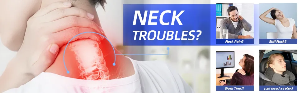 Neck massage device intelligent neck massage device with heating EMS 6 modes 9 intensity levels pain relief at the thermal function of neck shoulder - product information 2
