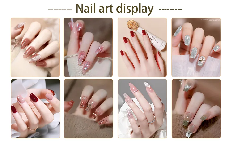 Acrylic nail display stand training fingernail display stand nail tip holder for false nail tip manicure tool salon DIY manicure tool 2er set (gold and silver) - product information 3