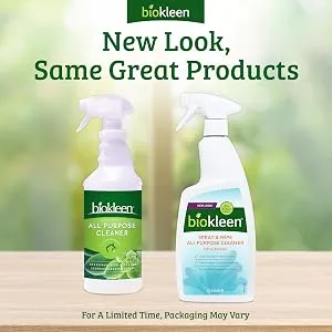 Biokleen All Purpose Cleanser Spray and Wipe 32 fl oz (946 ml) - Purpose Cleaner, Bathroom, Kitchen, Floor, Soy, Concentrate, Glass, Toilet, Shower, Spray, Odor, Bac