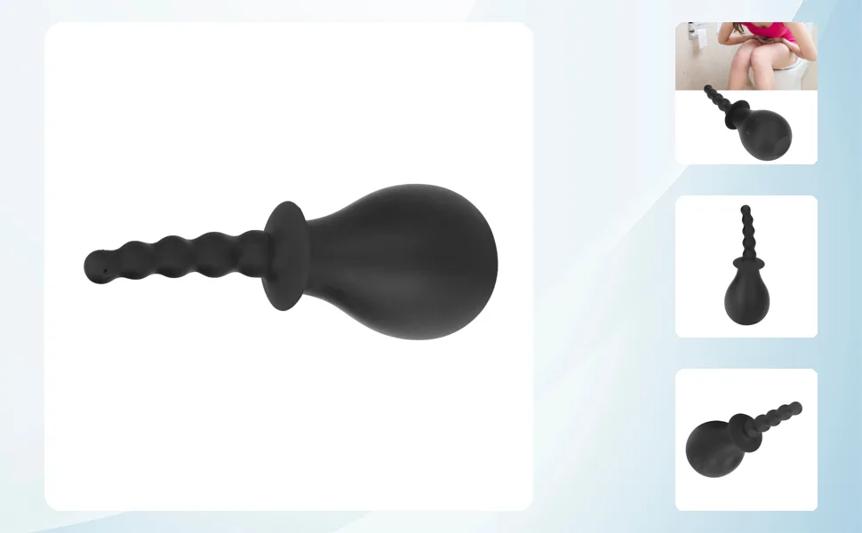 Anti Reflux Anal Enema Cleaner Silicone Enema Bulb Accessories for Women or Men Health - product information 1