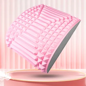 Joligaea neck and back extensor back extension and neck extension 2 in 1 back stretching the device pillow lumbar spine support pink - product information 2
