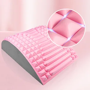 Joligaea neck and back extensor back extension and neck extension 2 in 1 back stretching the device pillow lumbar spine support pink - product information 3