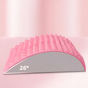 Joligaea neck and back extensor back extension and neck extension 2 in 1 back stretching the device pillow lumbar spine support pink - product information 4