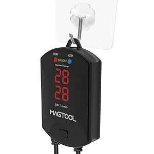 Magtool 100 to 1500W aquarium heating diving -capable fish container heater with overheating protection and automatic shutdown.Fish heater with digital controller for sweet and salt water 200W - Aquarium Heizung
