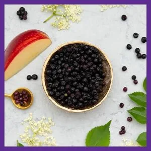 New Chapter Organic Elderberry Whole-Food Gummies 60 Vegan Gummies - elderberry ,gummies, immune, boost, organic, gluten,free
