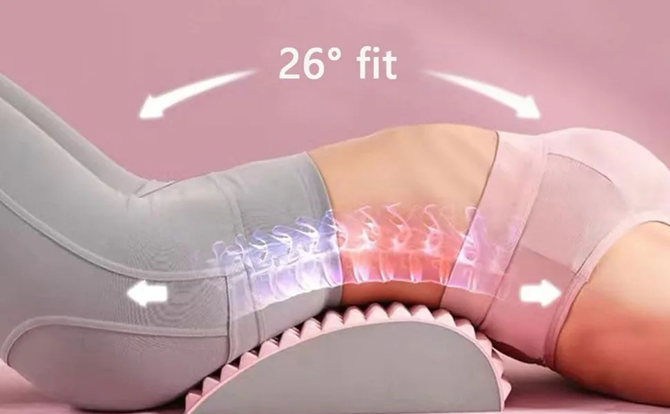 Refresh neck and back extensor neck and back extensor pillow refresh - Neck & back stretcher lumbar spine support back extensor back neck stretcher and back extensor (pink) - product information 4
