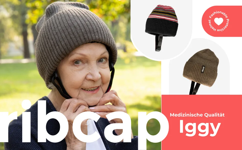 Ribcap Iggy - Medical Head Protection - Protective Helmet Epilepsy (New) Small (53-55 cm) Brown - Iggy 1