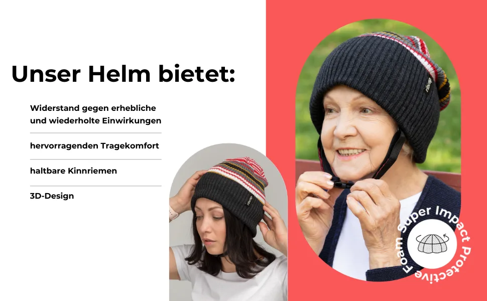 Ribcap Iggy - Medical Head Protection - Protective Helmet Epilepsy (New) Small (53-55 cm) Brown - Iggy Banner 2