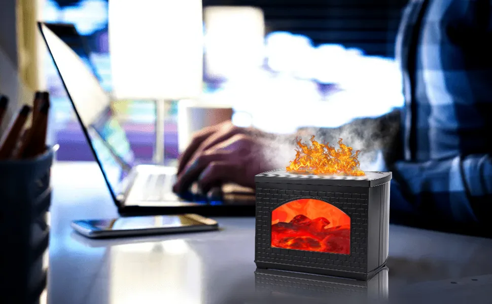 Aroma diffuser with flames effect light comius Sharp 270ml aroma diffuser for essential oils bpa-free waterless automatic switch-off for bedroom office spa yoga - product information 5