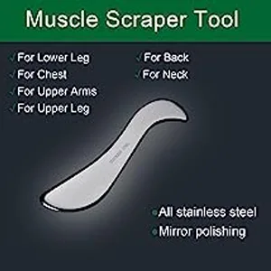 GUA SHA tools made of stainless steel massage-scrub tool for soft tissue mobilization physiotherapy for backs legs arms (antexi-03) - gua sha edelstahl