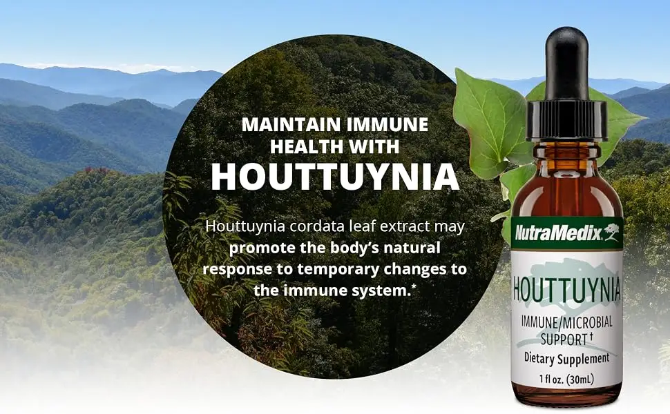 NutraMedix Houttuynia Immune/Microbial Support 1 fl oz (30 ml) - houttuynia