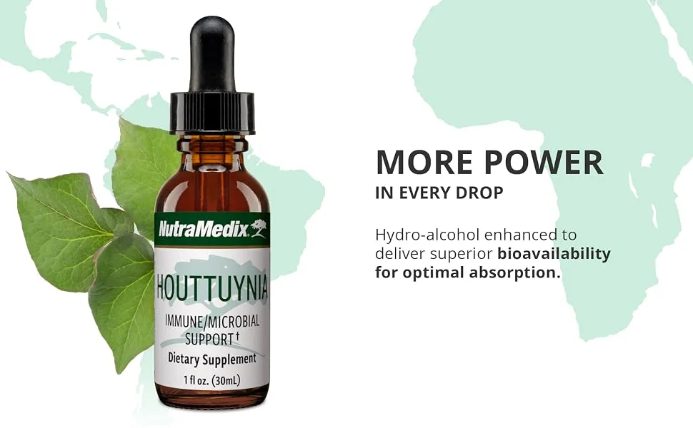 NutraMedix Houttuynia Immune/Microbial Support 1 fl oz (30 ml) - houttuynia