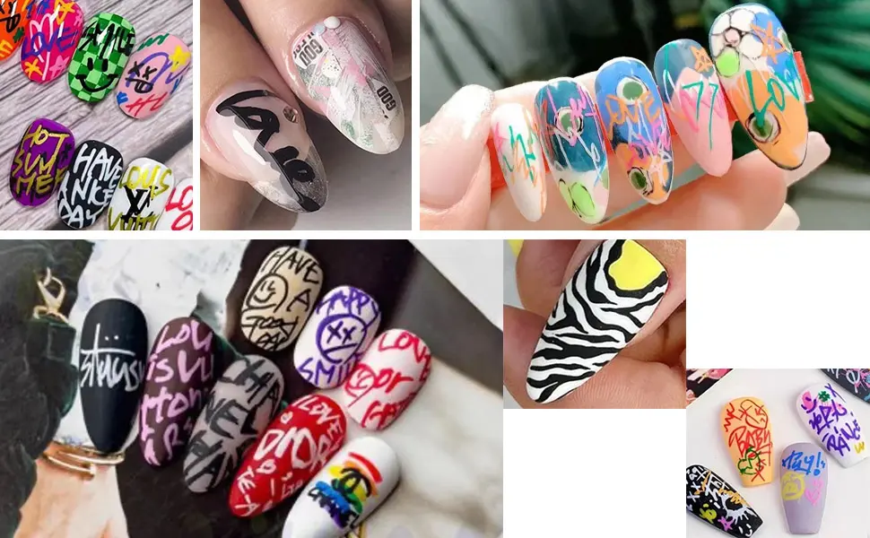 Nail Art 3D Paint Pen Drawing Nail Dot Graffiti Dotting Pen Acrylic Nail Art Practice Lines New Nail Art Pen - product information 3