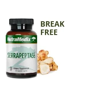 NutraMedix Serrapeptase with Inulin 120 Vegetable Capsules - bottle