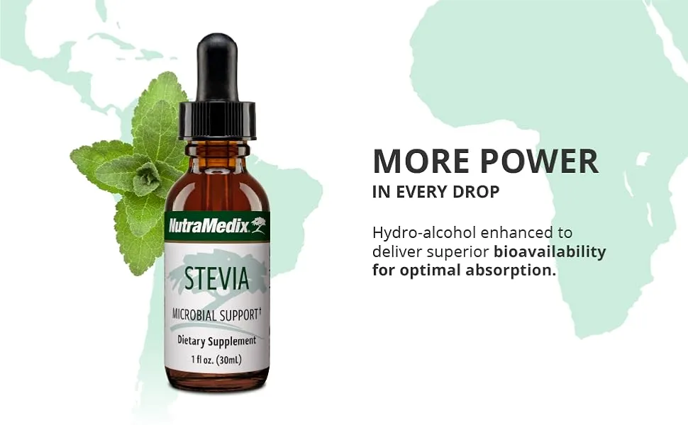 NutraMedix Stevia Microbial Support 1 fl oz (30 ml) - stevia