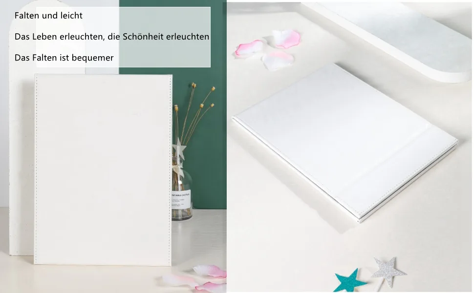 ZCOOOOOOOL SPIEGEL Large Super HD Mirror Multi Multi Stand Angle Free Hand/Handheld/Table Plate Foldable Mirror 6.9x4.9 inch Small Rosa - product information 4