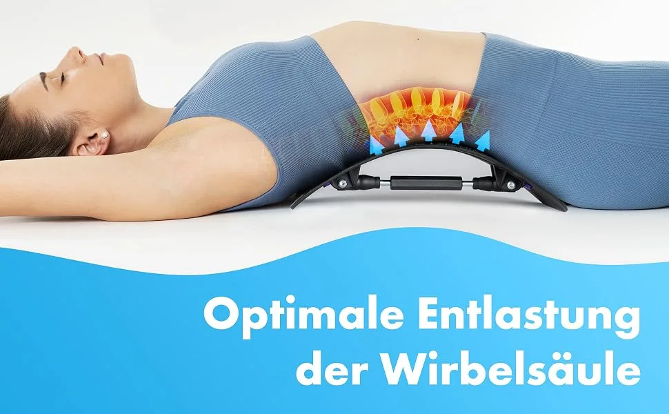 Streyda Premium back extensor for posture correction (including German instructions) in 4 different colors - backers against back pain - Back Stretcher Suitable for all ages (purple) - product information 2