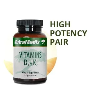 NutraMedix Vitamins D3 & K2 90 Capsules - D3K2