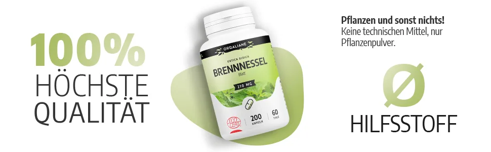 Organic Nettle Leaf - 210 mg - 200 capsules - Brennnessel 4