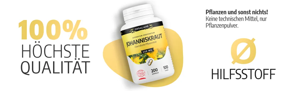 Bio John's wort - 250 mg - 200 capsules - Johanniskraut 4