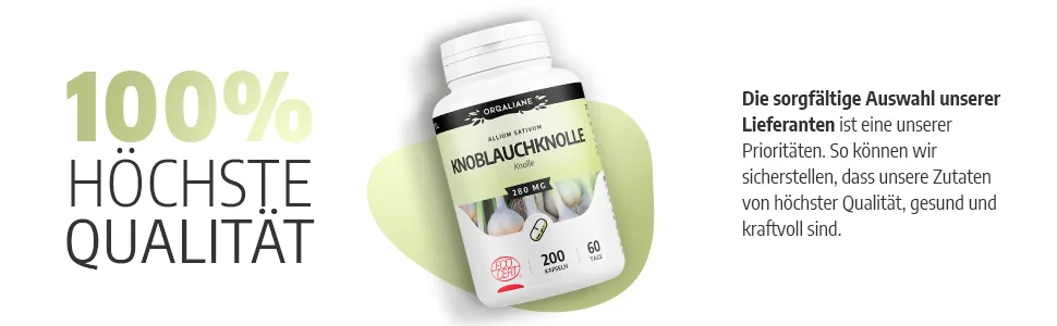 Organic Garlic Bulb - 280 mg - 200 Capsules - Knoblauchknolle 4