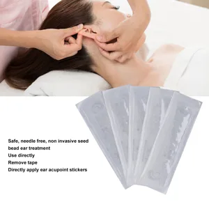 Ear Seeds Portable 100 Pieces Ear Press Seeds Transparent Tape for the Body - product information 3