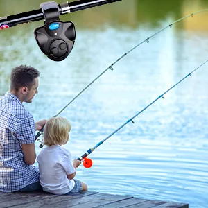 Dasiautoem electronically bite indicator sensitive fishing bite indicator 3 pieces electronically bite indicator fluoratory pointer swinger vibration on the black which is easy to fast - product information 5