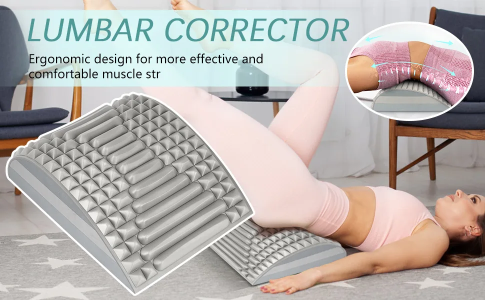 Refresh - neck stretcher & back stretcher back massage device and neck stretcher back stretch device to relieve neck pain & back pain - back stretcher