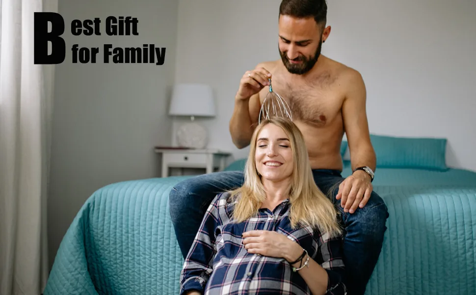 2 pieces head massager - head massage spider with 12 massage fingers head scratcher head spider for relaxation (1) - Kopfmassagegerät