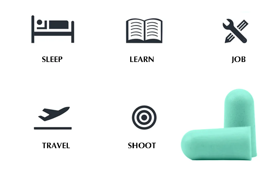 Earns for sleeping 60 pairs earplugs with noise suppression 36 dB highest SNR with aluminum storage box for sleeping snoring construction noise work learning traveling - product information 2