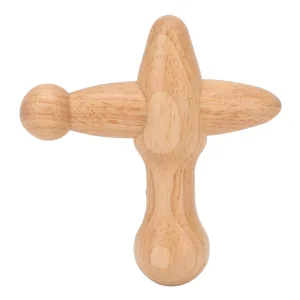 Fockety trigger point massager cross-shaped wooden therapy massage tools Aids for lymphatic drainage Thumb-Sonsal Boost-Metabeters Relief of Muscle Pain Massage device - product information 2