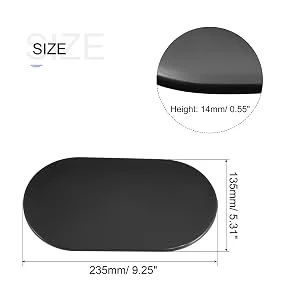 Sourcing Map Core slider oval slide slices with foot covers double-sided use in the home fitness studio for full body training red - product information 3