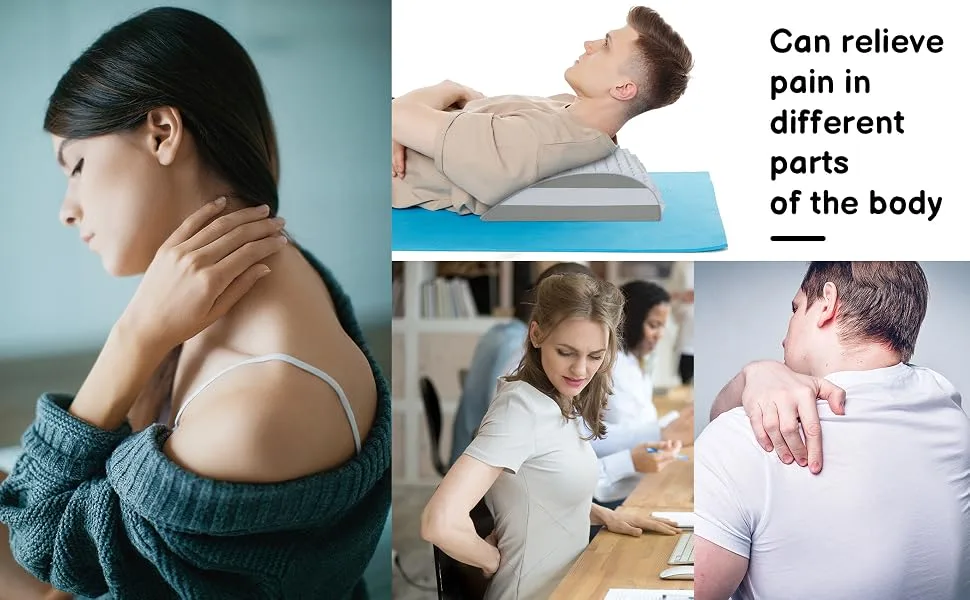 Ruggito neck and back extensor back massage device and neck stretcher 2 in 1 Neck & Back Stretcher for Pain Relief back stretching device for relieving the neck and back pain - Neck & Back Stretcher for Pain Relief
