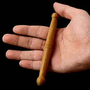 Cisixin 2 pieces wood massage sticks trigger point massage device massage sticks massage roller stick traditional tool thai massage body for feet legs neck back - Massageroller Stick