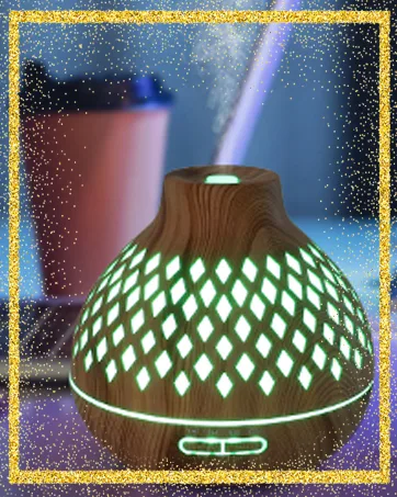 Czemo aroma diffuser for essential oils flame effect room fragrance Diffuser with salt lamp fragrance oil diffuse ultrasound aromatherapy diffuse humidifier with fragrance 200ml diffuser with salt crystals - Aroma Diffuser 400ml