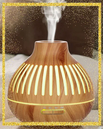 Czemo aroma diffuser for essential oils flame effect room fragrance Diffuser with salt lamp fragrance oil diffuse ultrasound aromatherapy diffuse humidifier with fragrance 200ml diffuser with salt crystals - Aroma Diffuser 400ml