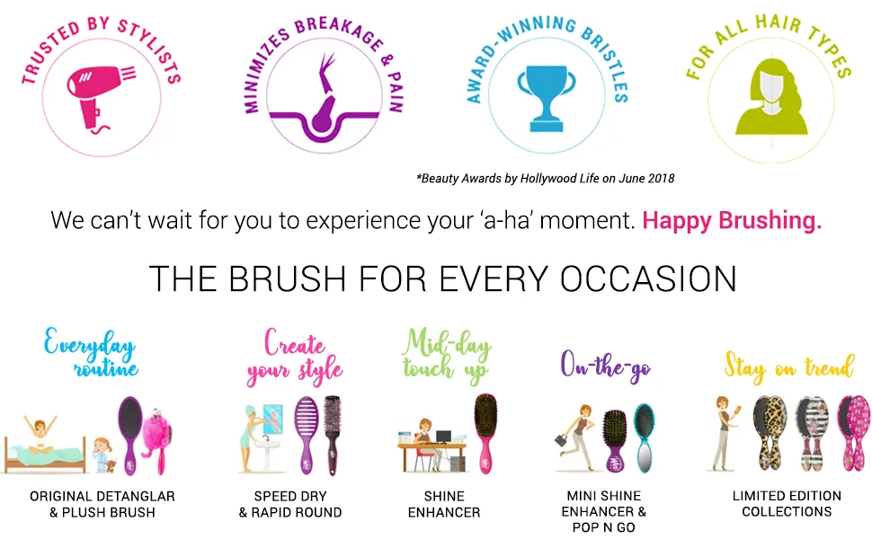 Wet Brush Break Free Smooth & Shine Round Brush Thick/Coarse Hair 1 Brush - Wet brush