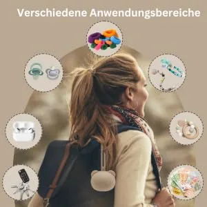 Tastic SchnullerBox Baby - Silicon Schnullerbox for on the go in pandaform - pacifier storage bpa free - box usable and easy to clean mustard - Schnullerbox