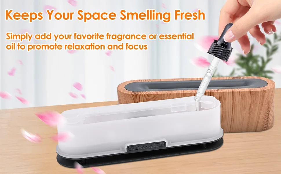 DreamHigh Flame aroma diffuser for essential oils 250ml ultrasound fragrance oil diffuse with 7-colored LED light humidifier humidifier fragrance oil diffuser - duftlampe elektrisch aroma diffuser für ätherische öle air diffuser duft diffuse