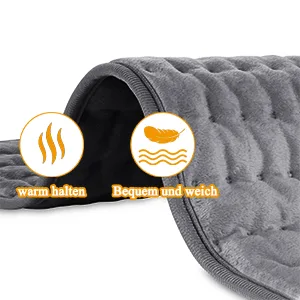 Heating cushion heat cushion with automatic shutdown heat cushion for back neck shoulder belly soft flannel surface dark gray (85 x 43 cm) 85x43cm dark gray - product information 5