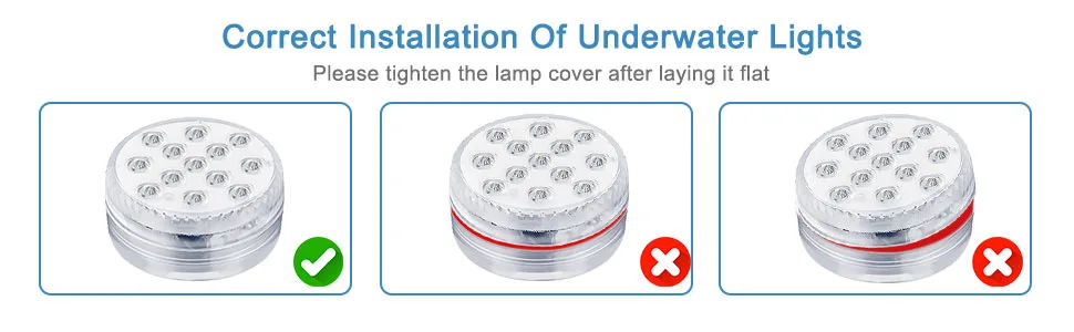 Underwater LED light mure pool lighting underwater 4 pieces LED pool light with remote control IP68 RF remote control waterproof pool/pond 16 RGB lighting modes for outside inside garden party - Unterwasser Licht