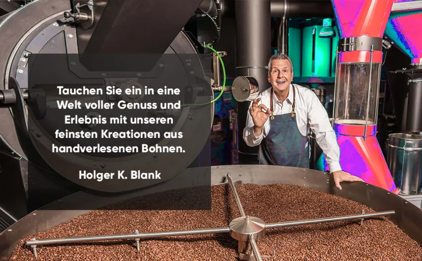 Blank Roast ONLY decaffeinated coffee beans - 100% ARABICA - gently & carefully roasted - particularly LOW ACID - 1000g whole bean - Einzig blue
