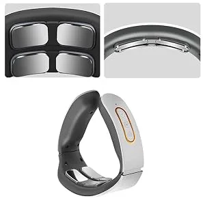 Massage device neck massager neck massage device with heat function electrical massage device wireless 6 modes 9 intensity levels pain relief with neck shoulder for home office trip - Nackenmassagegerät