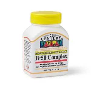 21st Century B-50 Complex Prolonged Release 60 Tablets - product information 1