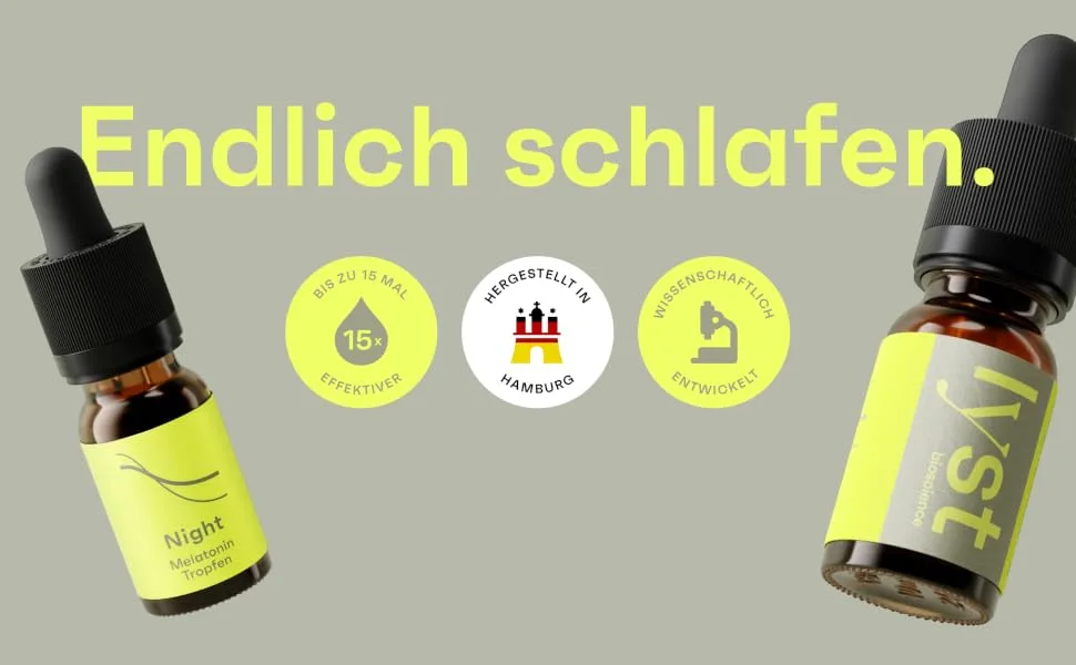 Lyst - Melatonin drop high -dose - 15 times faster and more effective recording for 200 nights - maximum bioavailability - patented natural vegan made in de - endlich schlafen